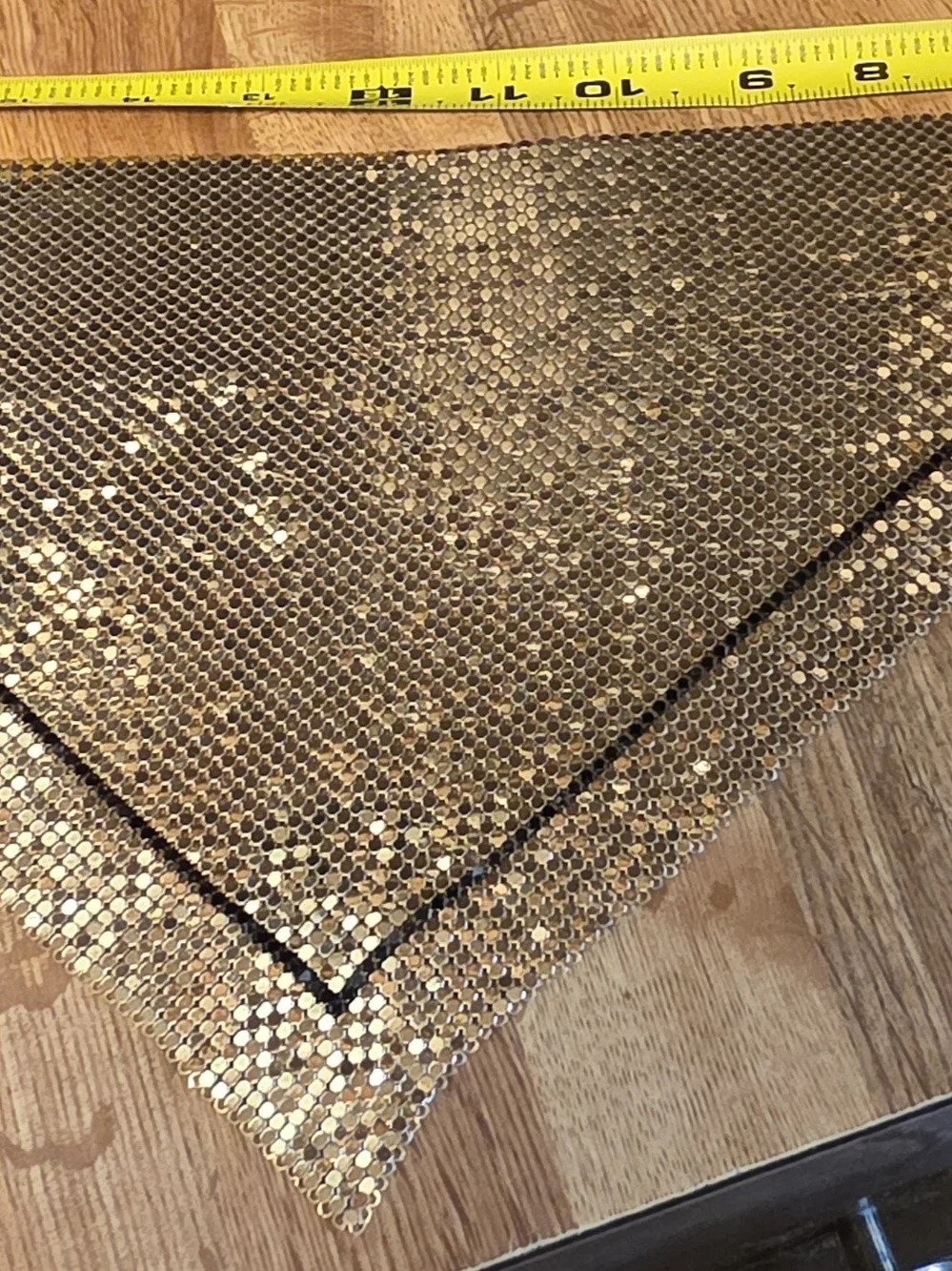 Whiting & Davis Gold Mesh Bib Necklace - Vintage Statement